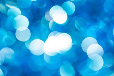 Noel ve yeni yıl mavi ufuk bokeh arka plan bulanık