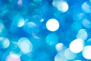 Noel ve yeni yıl mavi ufuk bokeh arka plan bulanık