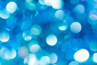 Noel ve yeni yıl mavi ufuk bokeh arka plan bulanık
