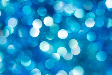 Noel ve yeni yıl mavi ufuk bokeh arka plan bulanık