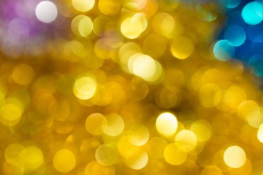 Noel ve yeni yıl parlak, renkli bulanık ufuk bokeh arka plan