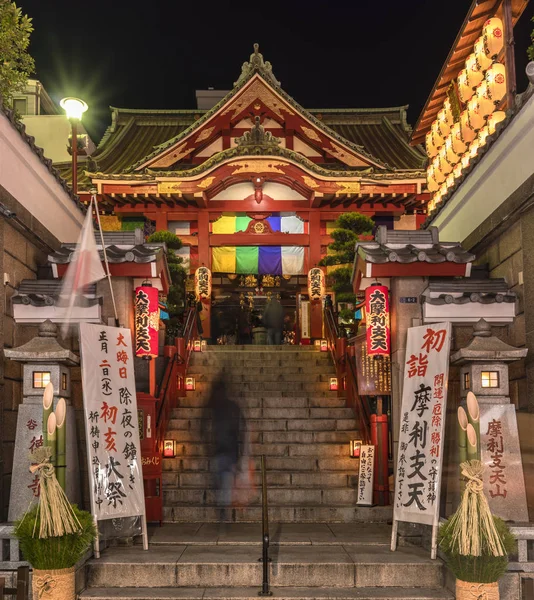 Tokyo Japon Janvier 2020 Temple Bouddhiste Tokudaiji Dans Rue Ameyoko — Photo