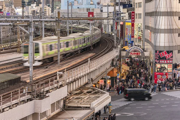 Tokyo Japan January 2020 High Angle Ueno Park Street Overlooked — Stock Photo, Image