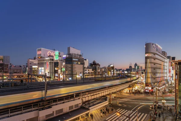 Токё Япония Января 2020 Высокоугол Обзора Улицы Уэно Парк Которого — стоковое фото