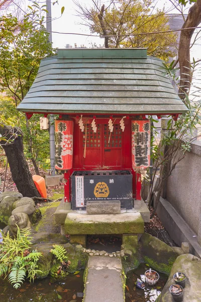 Tokyo Japon Mars 2020 Petit Pont Pierre Menant Sanctuaire Massha — Photo