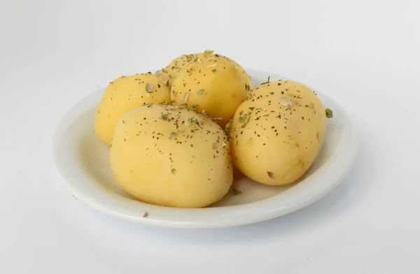 Boiled Peeled Potatoes White — Stock Photo, Image