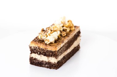 Çocuk oyuncağı, beyaz arka planda pasta. izole. 