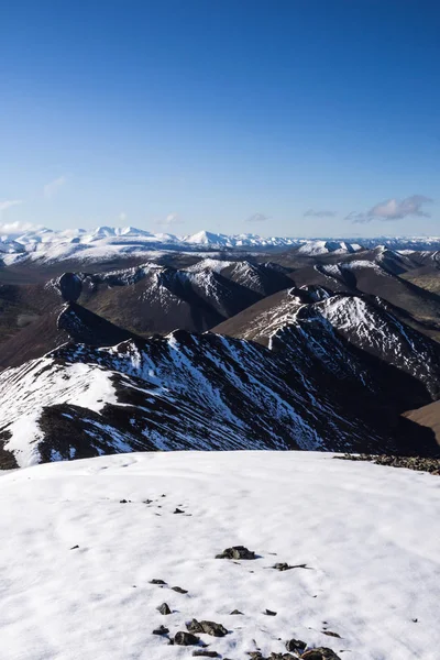 Гірський пейзаж взимку Ліцензійні Стокові Фото