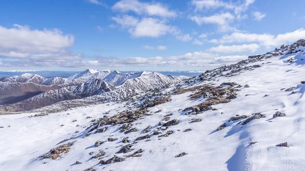 Гірський пейзаж взимку Стокова Картинка