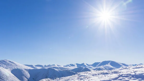 겨울 의산 풍경 — 스톡 사진