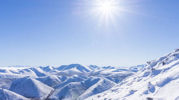 겨울 의산 풍경 — 스톡 사진