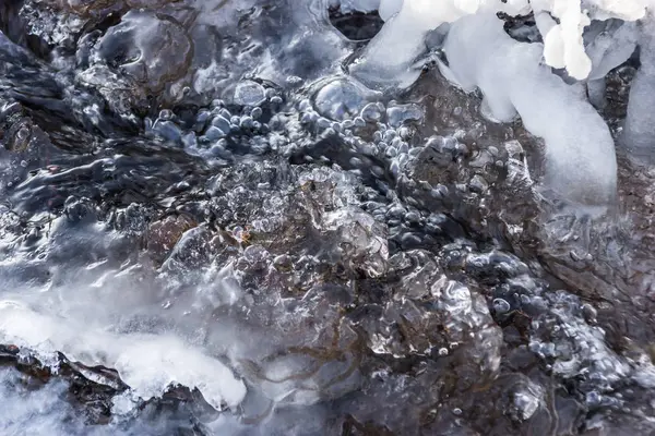 Donmuş creek portre — Stok fotoğraf