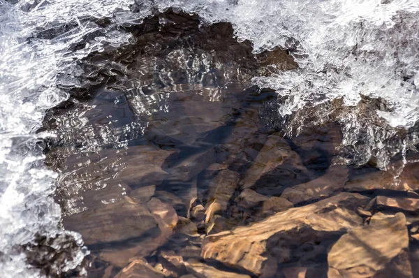 Ruisseau dans la glace — Photo