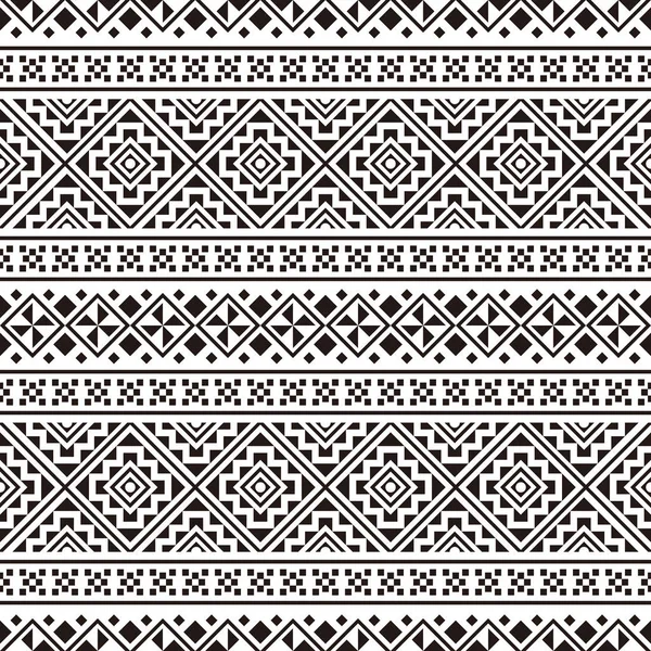 Patrón Geométrico Azteca Sin Costura Étnica — Archivo Imágenes Vectoriales