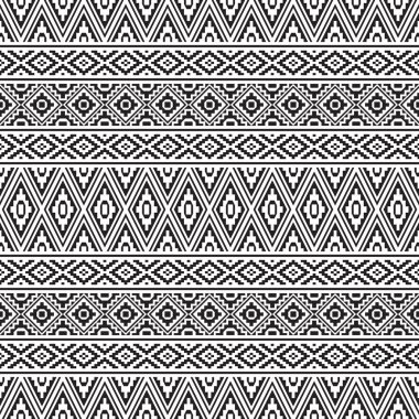etnik model vektör siyah beyaz renk