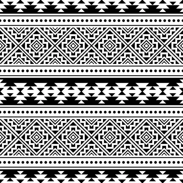 Siyah ve beyaz renkli Geometrik Farsça Etnik Desen Çizimi