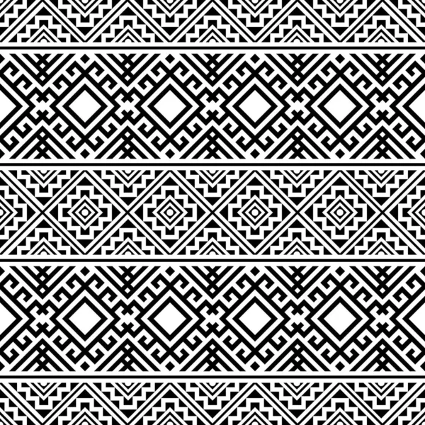 Texture vectorielle ethnique tribale. Modèle rayé sans couture dans le style aztèque — Image vectorielle