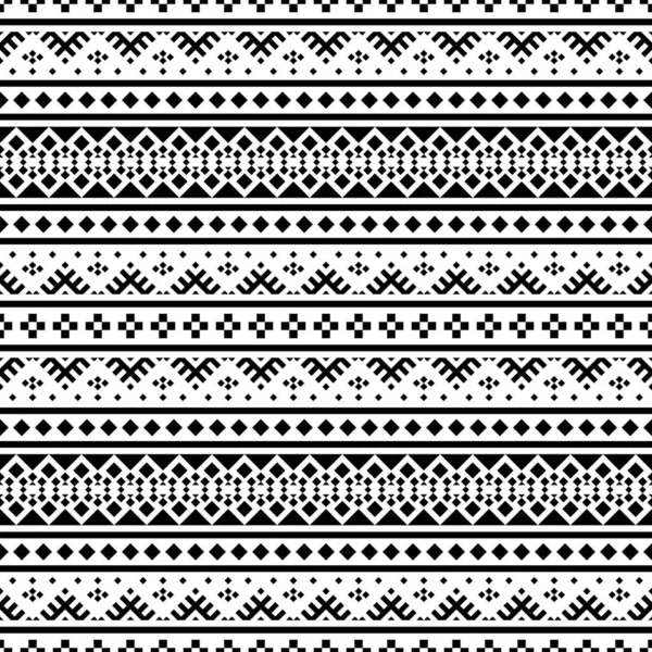 Textura Vectorial Étnica Tribal Patrón Rayas Sin Costuras Estilo Azteca — Vector de stock