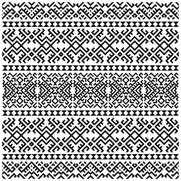 Племенная Векторная Текстура Бесшовный Рисунок Ацтекском Стиле — стоковый вектор