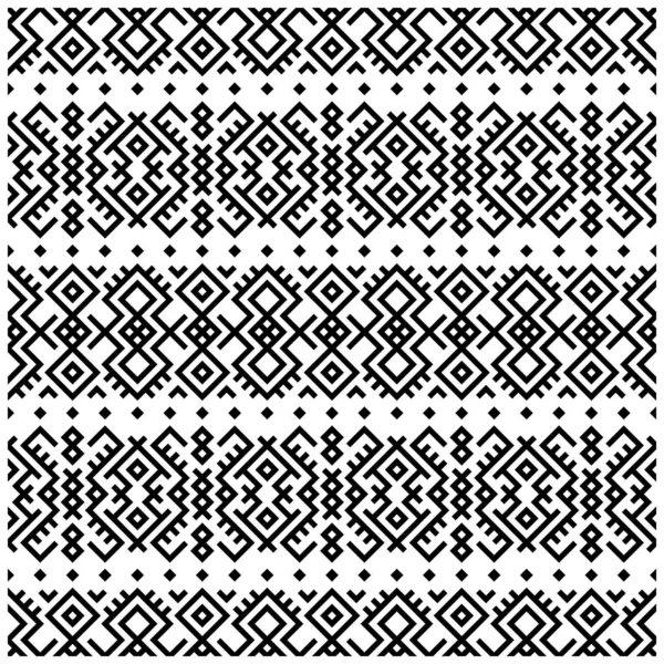 Ikat Aztec Ethnic Design Native Seamless Pattern Ethnic Tile Vector — Stock Vector