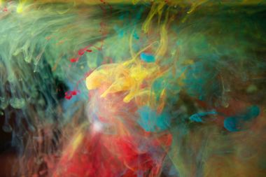 su, renk patlama mürekkep