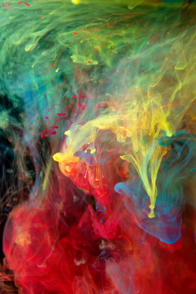 Inks in water, color explosion — Stock Photo, Image