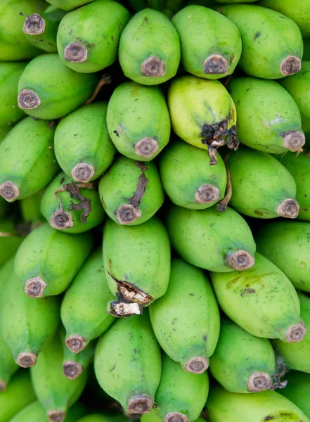 Green Banana Fruit Market — Stock Photo, Image
