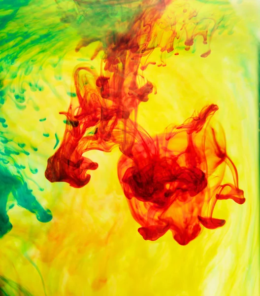 Inks in water, color explosion — Stock Photo, Image