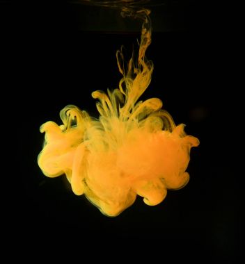 su, renk patlama mürekkep