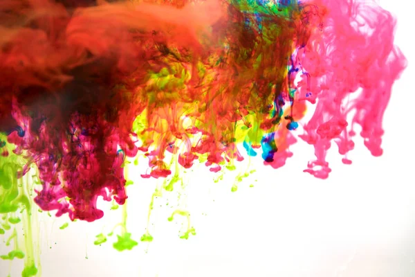 Encres dans l'eau, explosion de couleur — Photo