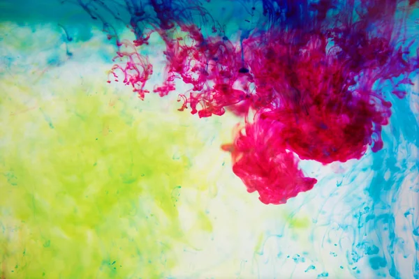 Inks in water, color explosion — Stock Photo, Image