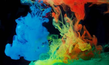 Sudaki mürekkepler, renk soyutlaması