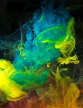 Sudaki mürekkepler, renk soyutlaması