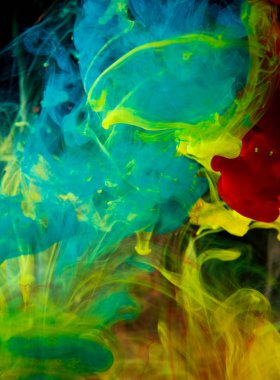 Sudaki mürekkepler, renk soyutlaması