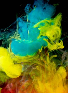 Sudaki mürekkepler, renk soyutlaması