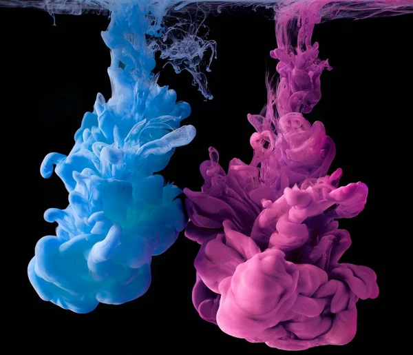 Inkousty Vodě Barva Abstraktní Exploze — Stock fotografie