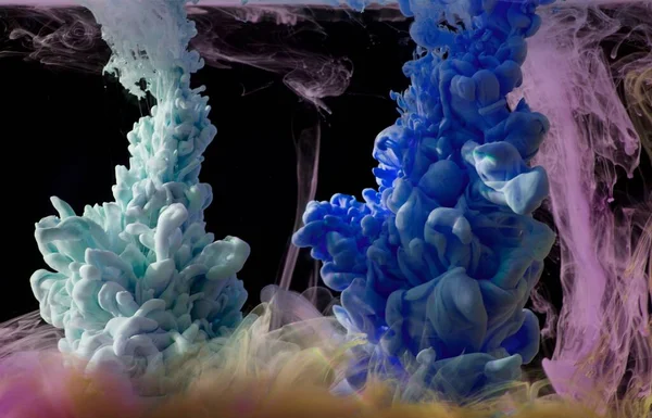Inkousty Vodě Barva Abstraktní Exploze — Stock fotografie