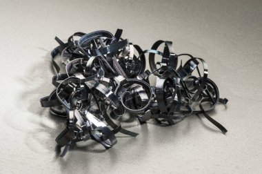 Metal parçası. Metalurjik ürünler metal işleme atığı