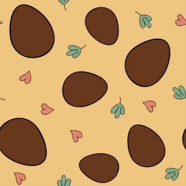 Çocuklar için Paskalya için çikolatalı yumurta.