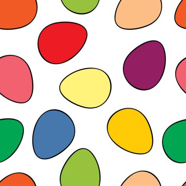 Renkli yumurtalarla Paskalya arkaplanı.