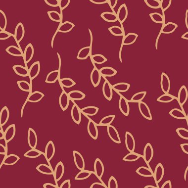 Hoş, soyut renkli pastel yapraklı kusursuz tekrarlama deseni