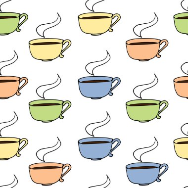 Vektör çizimi. Buhar Kadehi