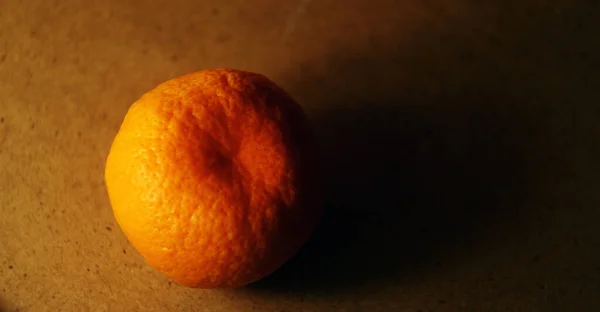Tangerine Wooden Background Copy Space Citrus Fruit — Stock Photo, Image