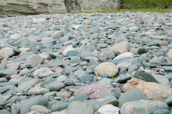 gray round stones lying