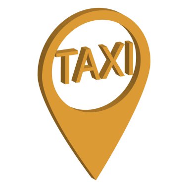  Sarı taksi simgesi