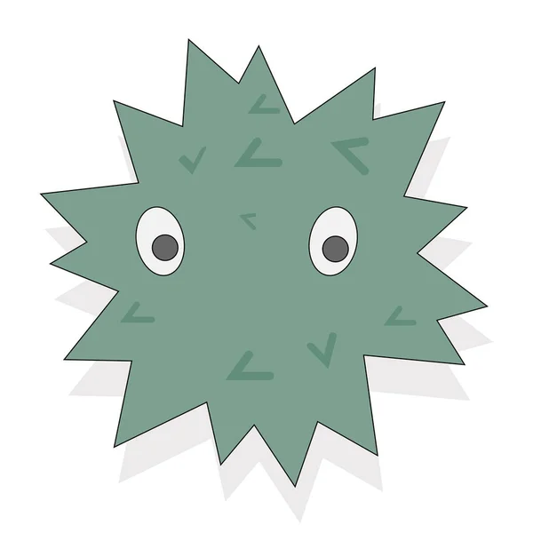 Set of cartoon germ and viruses. — Stockvector