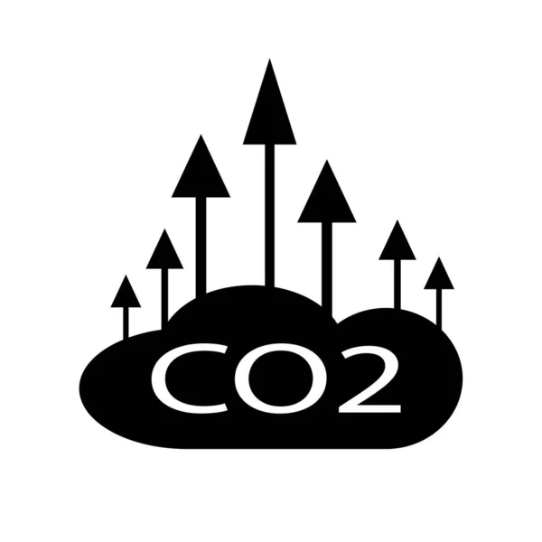 Szén-dioxid képlet szimbólum — Stock Vector