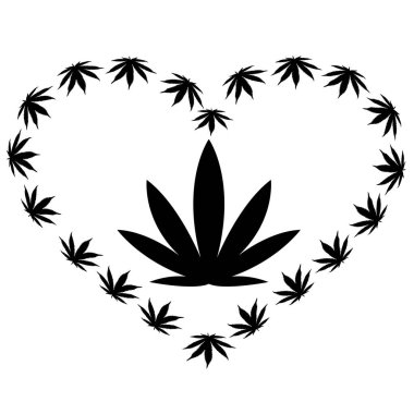 kalp kenevir yapraklarından yapılmış.