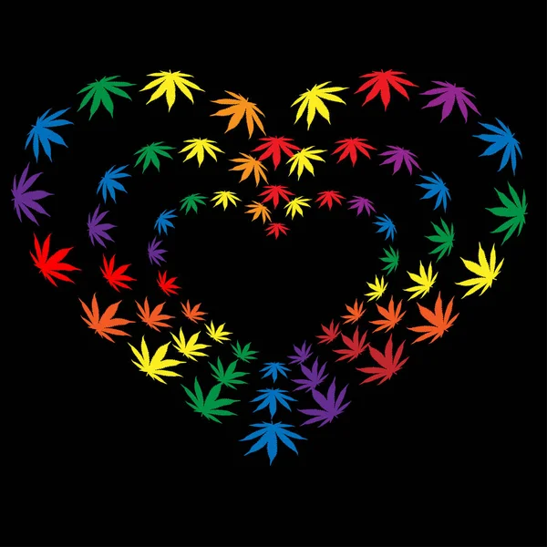 Marihuana için aşkın sembolü