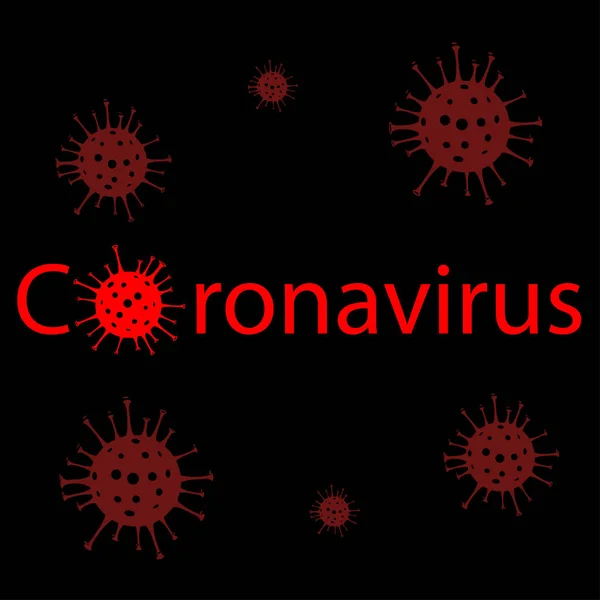 Vectorkop van het coronavirus — Stockvector